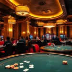 1win VIP aksiyalar məzmununu təqdim edən lüks kazino mühiti.