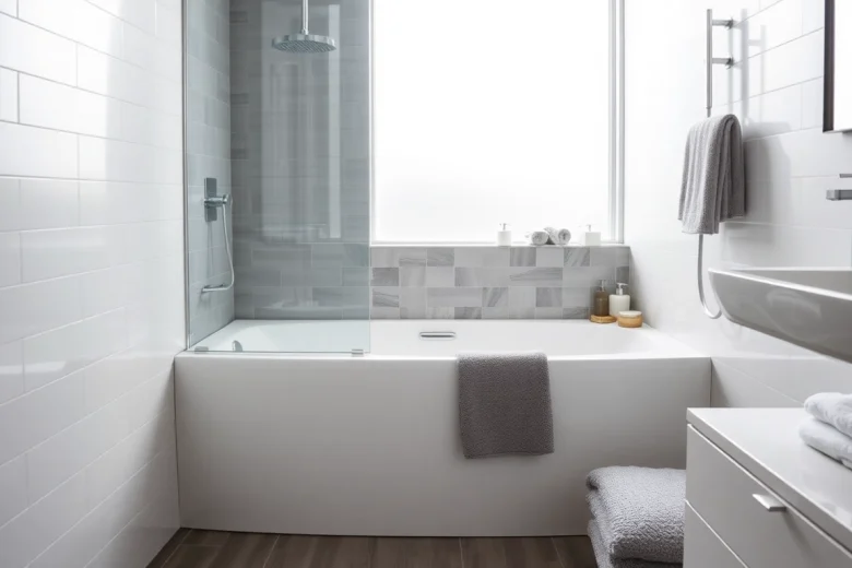 Erleben Sie eine stilvolle duschkabine 100x100 in einem modernen Badezimmer-Setup mit eleganten Details.