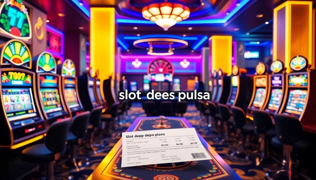 Rasakan permainan yang mendebarkan dengan slot depo pulsa di kasino online yang penuh warna.