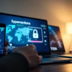 快连官网 展示用户通过现代 VPN 界面在多种设备上轻松连接，突出安全性与全球访问能力。