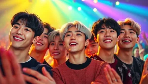 Engaging performance of bts members showcasing their unique personas on stage.