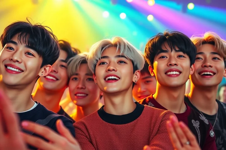 Engaging performance of bts members showcasing their unique personas on stage.