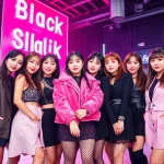 blackpink members showcasing their iconic styles and vibrant energy in a dynamic setting.
