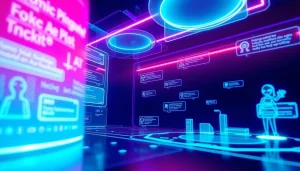 Engaging digital interface showcasing free NSFW AI chatbots with vibrant colors and modern design.