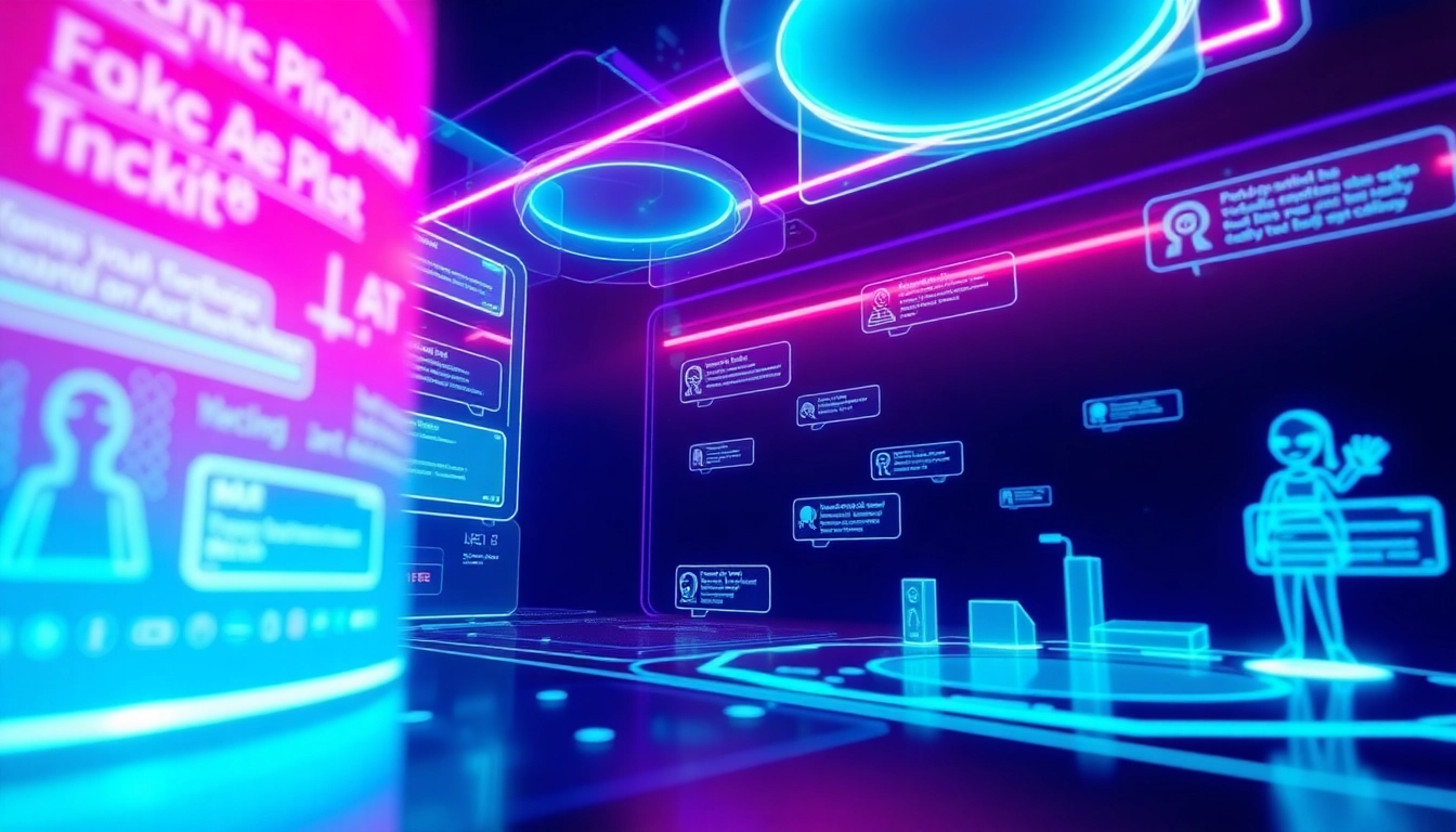 Engaging digital interface showcasing free NSFW AI chatbots with vibrant colors and modern design.