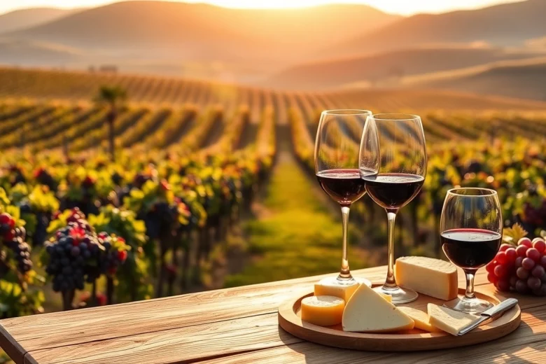 Enjoy a scenic vineyard view highlighting the benefits of Winery Membership.