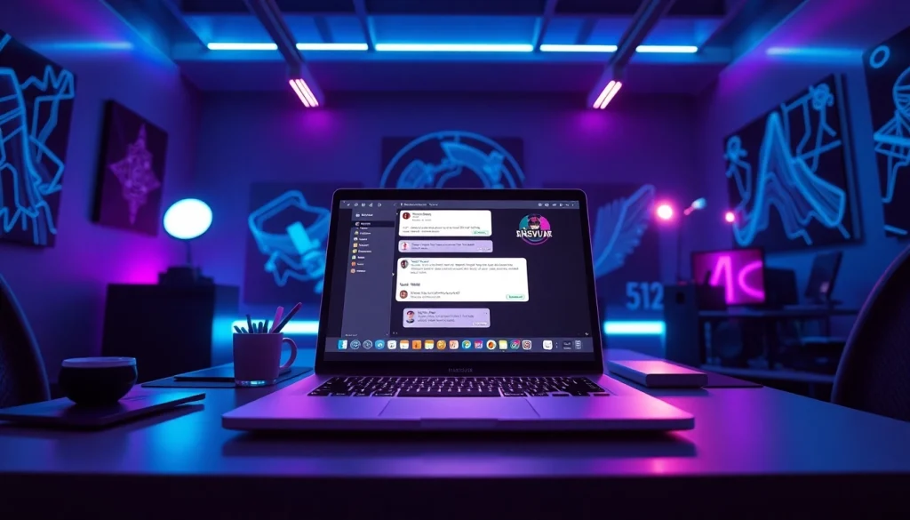 Dynamic NSFW AI chat interface showcased in a modern digital workspace.