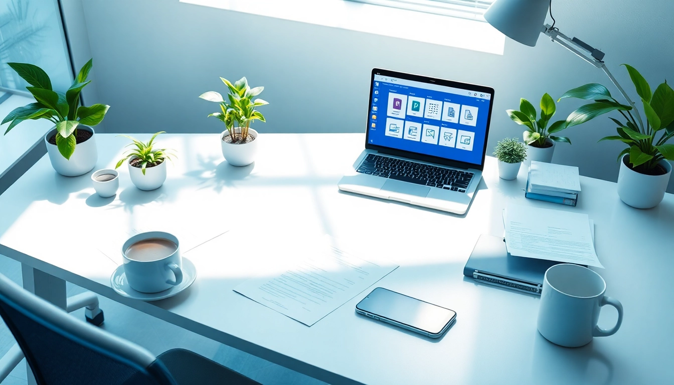 WPS官网：专业办公场景，展示笔记本上的 WPS Office 功能。