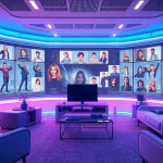Engaging digital workspace showcasing character ai nsfw avatars in a dynamic setting.