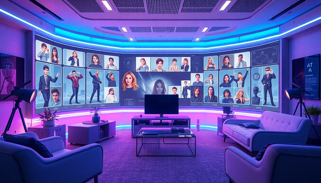 Engaging digital workspace showcasing character ai nsfw avatars in a dynamic setting.