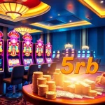 Experience thrilling slot gameplay with a 5rb deposit at vibrant online casinos, showcasing excitement and luxury.