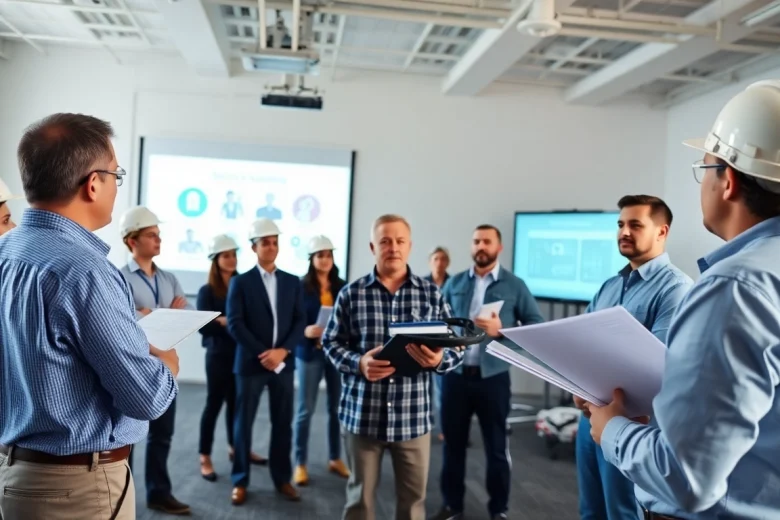 Engage in OSHA training Carolinas with a professional instructor in a bright classroom.