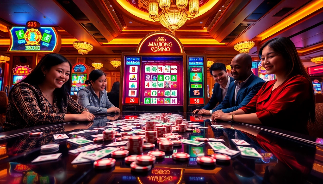 Pengalaman demo slot Mahjong yang menarik dengan grafis yang hidup dan pemain yang antusias.
