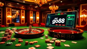 Playing at a luxurious casino table while looking to tải go88 for an enhanced online gambling experience.