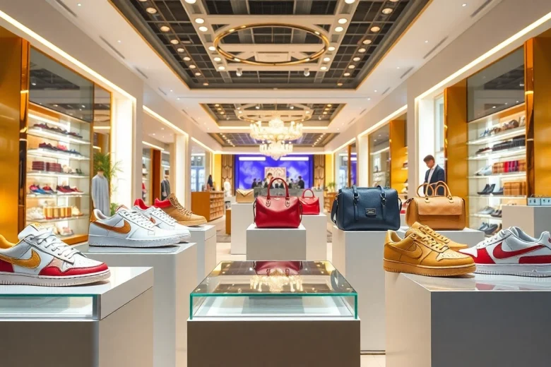 레플리카쇼핑몰 고급 제품이 진열된 쇼핑몰 모습