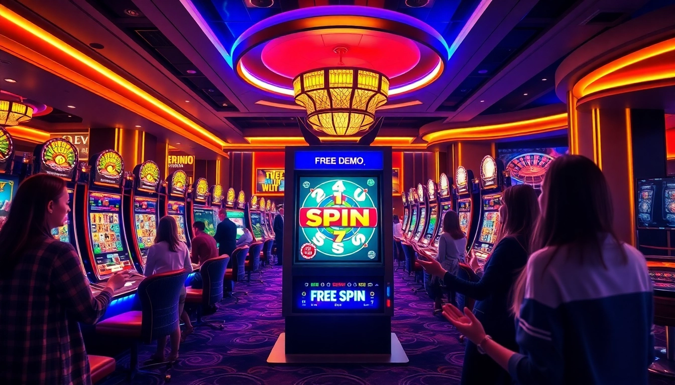 Engage in thrilling slot demo experiences offering free spins and vibrant gameplay.