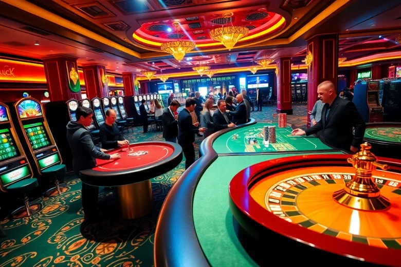 Experience the thrill of winning at Jogoluck's vibrant casino floor filled with engaging games.