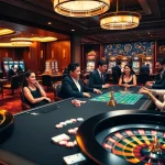 Expérience de jeu en ligne passionnante au casino en ligne France présentant des actions de poker, de la roulette et des machines à sous numériques.