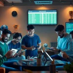 Engaged users on the Sureman2 platform analyzing sports data for safe betting.