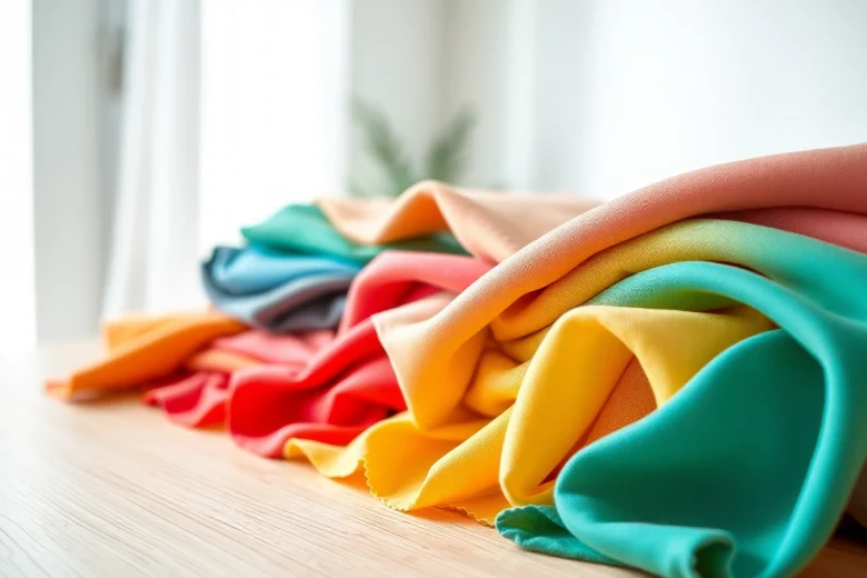 Bekijk dames stoffen online, kleurrijke en textuurvolle stoffen prachtig gepresenteerd.