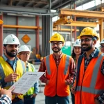 Enhancing construction site safety training through interactive workshops with safety visuals.