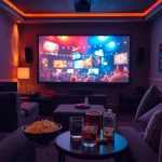 ดูหนัง ในบรรยากาศโรงภาพยนตร์ที่บ้านพร้อมขนมขบเคี้ยวและมุมผ่อนคลาย