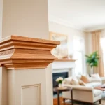 Highlighting exquisite trim work with detailed craftsmanship in a stylish home interior.