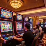 Engaging players enjoying vibrant slots in a sunwinapk casino atmosphere.