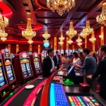 Menang banyak di toto slot gacor dengan suasana kasino yang mengasyikkan dan pencahayaan yang cerah.