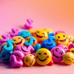 Engaging collage of TikTok emojis enhancing social media interactions.