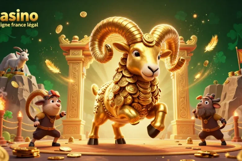 Profitez du casino en ligne France légal avec cette illustration 3D dynamique et colorée.