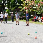 FOPI Kota Bitung mengadakan pertandingan petanque meriah di alam terbuka.