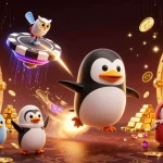 Gioca nei migliori casino online non AAMS con un pinguino dorato che vola nello spazio tra tesori e giochi