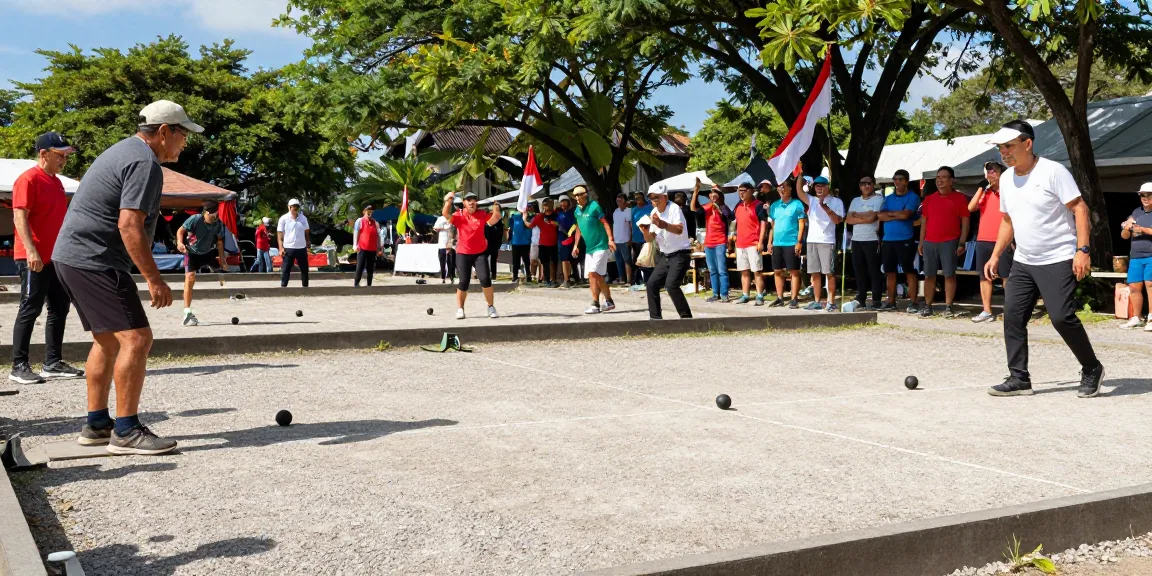 Kompetisi petanque di fopikotabanjarba.org dengan peserta bersemangat dan suasana meriah.