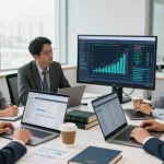 Tim auditor forensik bekerja sama di aafikotabogor.org, analisis laporan keuangan dengan perangkat digital.