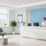 hair transplant istanbul - Consultation area in a hair clinic focused on patient care and medical services.