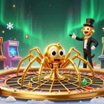 Spin the roulette wheel with 88 m as the fly nervously bets among gold coins and arcade machines.
